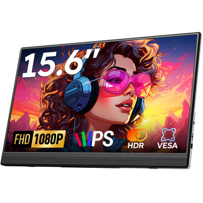 15.6 Zoll FHD Tragbarer Monitor für Laptop 1920x1080P Plug and Play