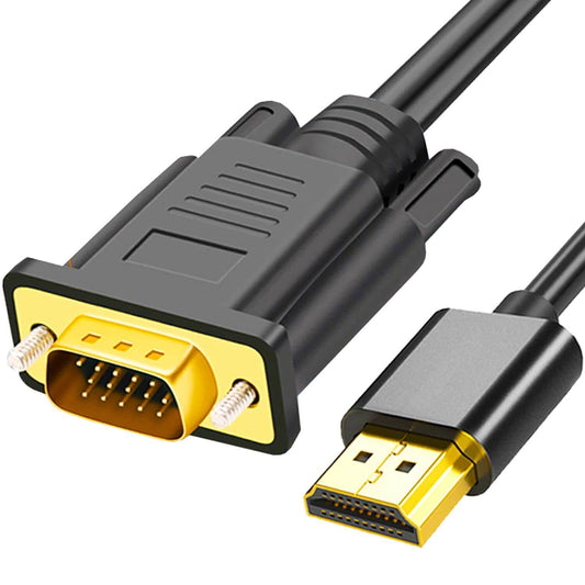 ノートパソコンとプロジェクター用1080P HDMI-VGAケーブルアダプター